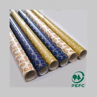 Kleurmedia® Premium Chique Inpakpapier - 6 Rollen - Goud, Roze, Blauw - 200x70cm