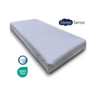 Sleep Sense® - Kindermatras 90x200 - Circa 14 Cm - Koudschuim - HR50 - Premium Afritsbare Hoes - Oekotex Certipur Gecertificeerd - Gratis Levering