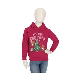morethansocks Kerst Hoodie Kinderen - Rood - Maat 152/158 - Kersttrui Jongens - Kersttrui Meisjes - Kerst Trui Kinderen - Kersttrui Kinderen