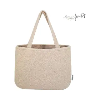 Design By Finity - Shopper - Schoudertas - Mommy Tas - Luiertas - Tote Bag - Verzorgingstas - Teddy Soft - Trendy Tas - Beige