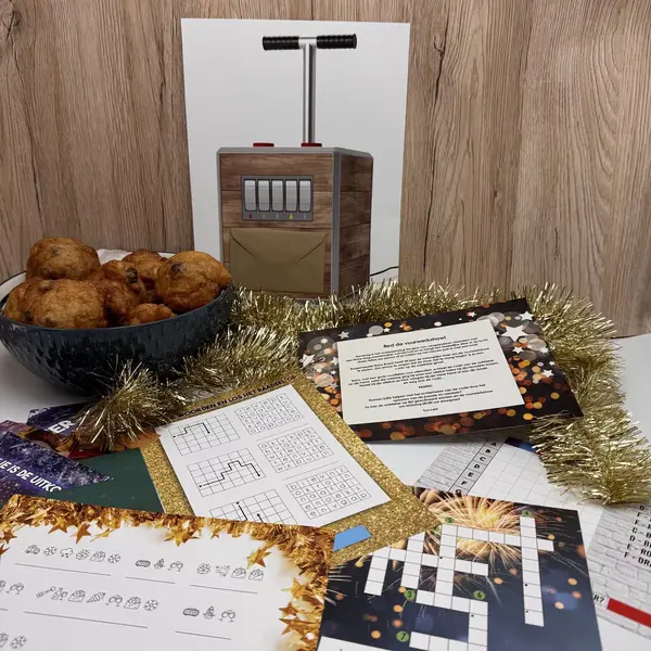 Escape Games Nop Escapespel Oud&Nieuw - Kinderen 7 T/m 11 Jaar - Oudjaarsavond Spel - Vuurwerk - Red De Vuurwerkshow - Escaperoom Spel - Puzzel thumbnail