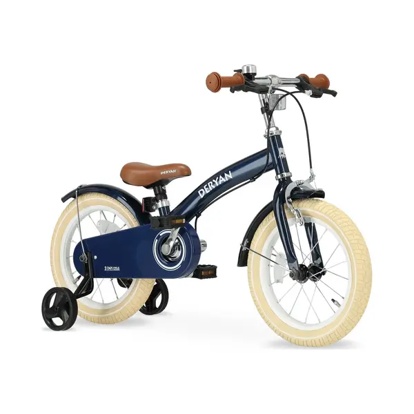 Deryan Kinderfahrrad 14 Zoll | 3 In 1 Laufrad | Fahrrad Mit Verstellbarem Sattel Und Lenker | Kinder Fahrrad Für Jungen Und Mädchen, 3, 5 Bis 5 thumbnail