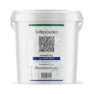 online chemicaliën Online Chemicalien – Talkpoeder – 1 Kg – Ongeparfumeerd – Onbewerkt – Voor Hem En Haar