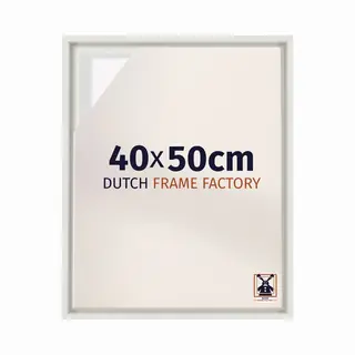 Dutch Frame Factory Baklijst 40x50 Cm - Wit Mat - Geschikt Voor Canvasdoek - Mdf Baklijst Lausanne