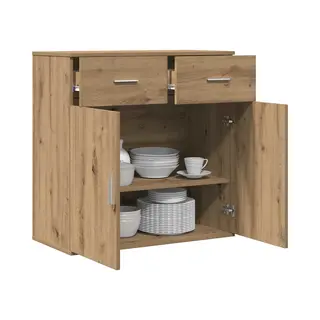 Sideboard Artisan Oak 79 X 38 X 80 Cm Engineered Wood Vidaxl