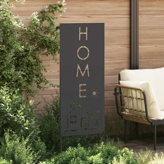 VidaXL Tuin Privacy Scherm Zwart 50 X 140 Cm Koudgewalst Staal