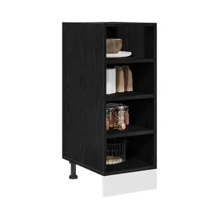 VidaXL Küchenunterschrank Schwarz Eichen-Optik 30 X 44, 5 X 81, 5 Cm
