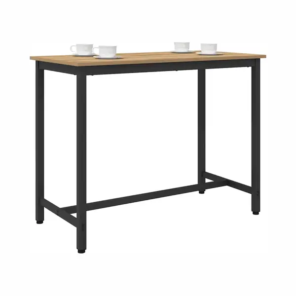 VidaXL Tisch Artisan-Eiche 100 X 50 X 76, 5 Cm, Höhenverstellbarer Wohnzimmertisch, Rechteckiges Modernes Design, Stabiler Stahlrahmen, Coole thumbnail