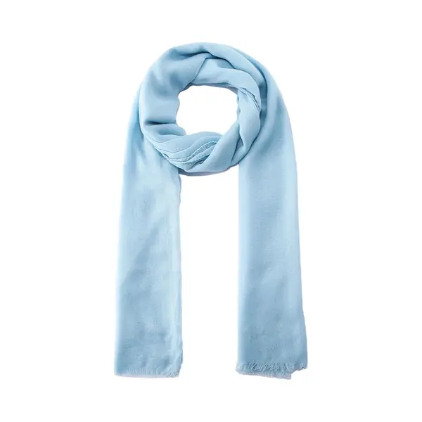 Emilie Scarves - Sjaal - Lichtblauw - Basic Sjaal - Omslagdoek - Lang - 200X90CM - Viscose thumbnail