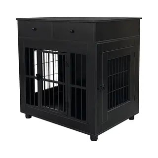 HuisenDier Hundehausmöbel Für Das Wohnzimmer - Hundebox - Box Für Kleine Und Mittelgroße Hunde - 80 Cm X 60 Cm X 84 Cm