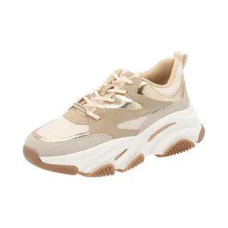 Steve Madden Sneakers Laag 'Progressive' Beige / Camel / Goud