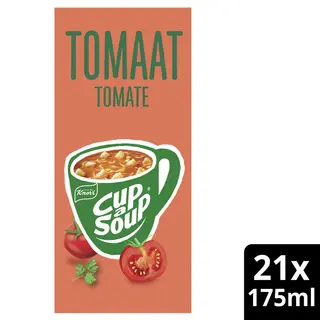 Knorr Cup-a-Soup Tomaat Multipack | Snelle Instant Soep | 21x175ml
