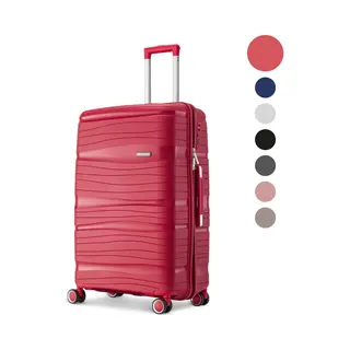 Skycases Travel One Koffer 28 Zoll 98L – Rot – Hartschalenkoffer Groß Mit 4 Rollen & Zahlenschloss