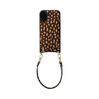 Selencia Hoesje - Geschikt Voor Apple IPhone 17 - Real Leather Backcover Met Pashouder - Fawn Chic