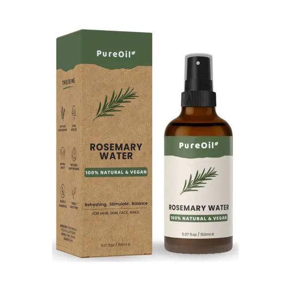 PureOil - Rozemarijn Water- 150ml - Rozemarijn Olie Voor In Het Haar En Huid - 100% Natuurlijk & Vegan Rozemarijnwater - Rosemary Oil - Haargroei - thumbnail