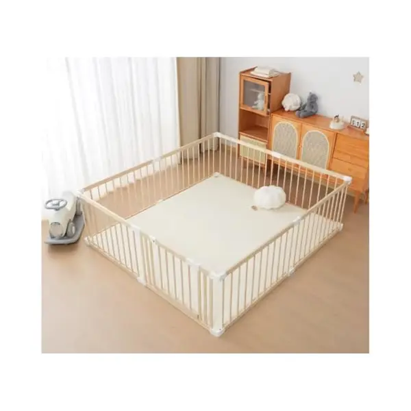 Kaëru® Houten Speelbox Voor Baby’s – Babypark – Kruipbox – Gemaakt Van Nieuw-Zeelands Grenen – Veilig En Ruim Speelgebied – 180x180x61 thumbnail