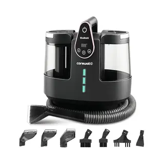 Carewat 2-in-1 Stoomreiniger Met Zuigfunctie – 130°C Hogedrukstoom – Dubbel Tanksysteem – 23 Accessoires – Voor Vloer, Tapijt, Bank & Auto