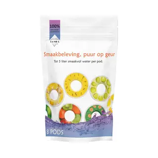 La Vida Luxe 8 Stuks Geurwater Aroma Pods - Geurwater Pods Geschikt Voor Air Up - Geurpods - 8 Verschillende Smaken - Cranberry - Energie - Lemon - Orange -