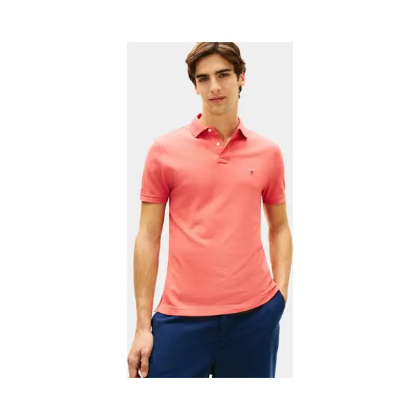 Tommy Hilfiger Rechte Stretch Polo, 2 Knopen thumbnail