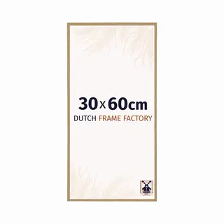 Dutch Frame Factory - Bilderrahmen 30x60 Cm - Buche Hell - Bilderrhamen Aus Kunststoff Mit Antireflex Kunstglas - Fotorahmen 30x60 Cm - Easy