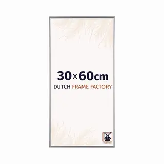 Dutch Frame Factory Fotolijst 30x60 Cm - Kunststof - Zilver Hoogglans - Easy