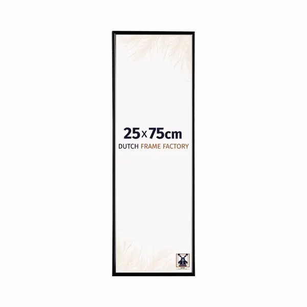 Dutch Frame Factory - Bilderrahmen 25x75 Cm - Schwarz Hochglanz - Bilderrhamen Aus Kunststoff Mit Antireflex Kunstglas - Fotorahmen 25x75 Cm - Easy thumbnail