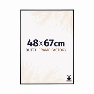 Dutch Frame Factory Fotolijst 48x67 Cm - Kunststof - Zwart Mat - Easy