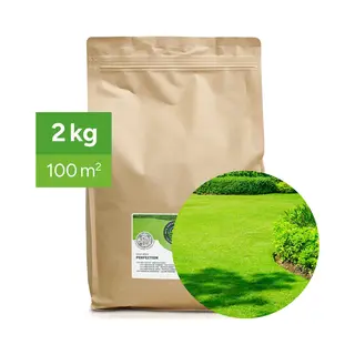 Mrs Seeds & Mixtures Green Perfection - Graszaad Siergazon - 2 Kg Voor 100 M² - Hoge Schaduwtolerantie - Gazon Zonder Mos - Nak-gecertificeerd