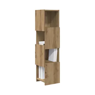 VidaXL Hoekkast Artisan Eiken 25, 5x25x102cm Bewerkt Hout