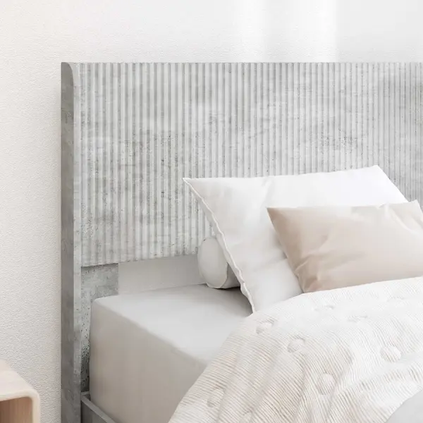 VidaXL Bedframe Met Opbergruimte En Hoofdbord Betongrijs 100 X 200 Cm thumbnail