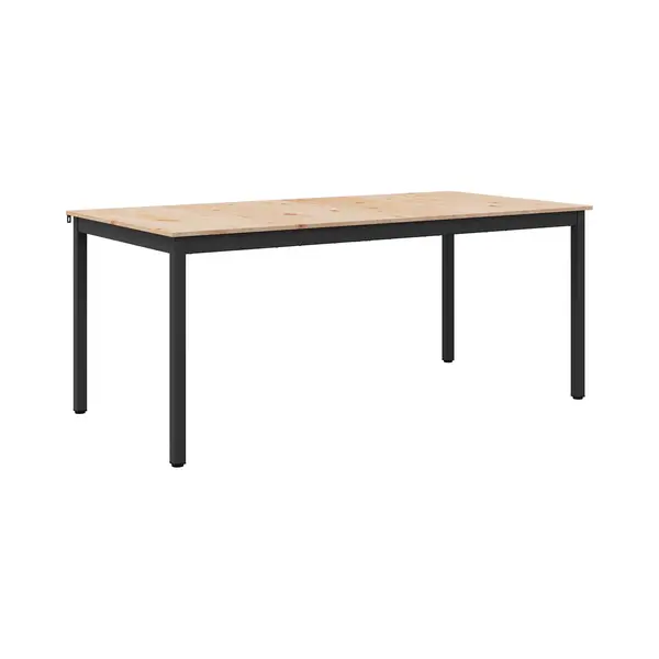 VidaXL Eettafel Naturel 140 X 80 X 75 Cm Massief Grenenhout thumbnail