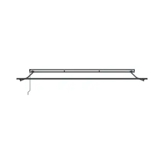 Manual Awning Frame Adjustable Anthracite 4 X 2 M Steel Vidaxl