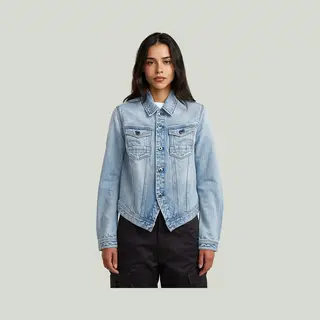 G-Star Pitched Hem Slim Jacke - Hellblau - Damen