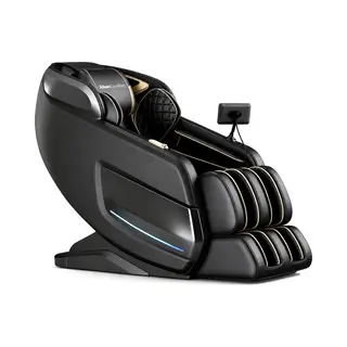 AlienComfort™ Massagestoel Astron Zwart - Sl-Track - 4D Rollers - Compact Shiatsu - Surround Sound - Massage Stoel - Massagestoel Elektrisch -