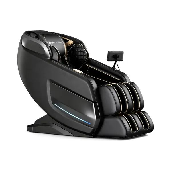 AlienComfort™ Massagestoel Astron Zwart - Sl-Track - 4D Rollers - Compact Shiatsu - Surround Sound - Massage Stoel - Massagestoel Elektrisch - thumbnail