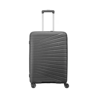 Travelbags The Vibe 4-wiel Trolley 65 Cm - Uitbreidbaar 72/83 Liter - 65.5x44.5x28.5 Cm - Donker Grijs