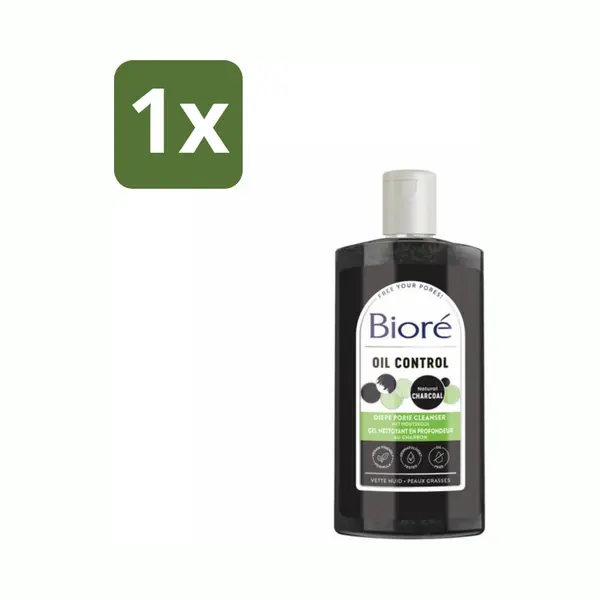 1 X Bioré – Houtskool Reinigingsgel – Gezichtsreiniger – 200 Ml - Houtskool Reiniger - Gezichtsreiniger - Diepe Porie Reiniging - Vette Huid thumbnail