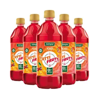 5x Slimpie Siroop Kids Tutti Frutti 580 Ml
