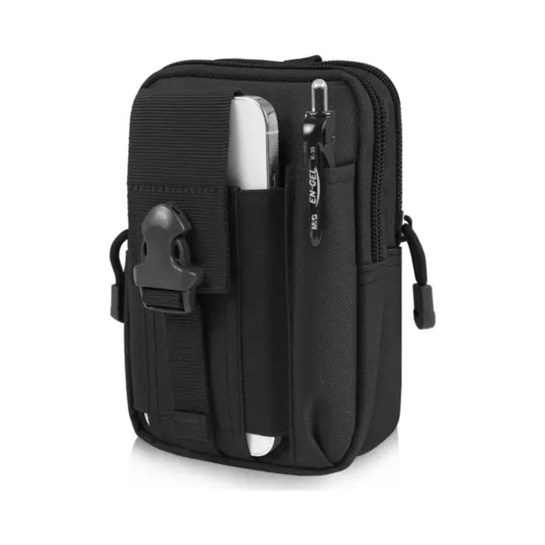 Jonyx Sac Banane - Sac Ceinture D'extérieur - Sac De Survie - Sac Ceinture - Nylon Imperméable - Avec Poches Zippées Et Dégagement Rapide - Poche thumbnail