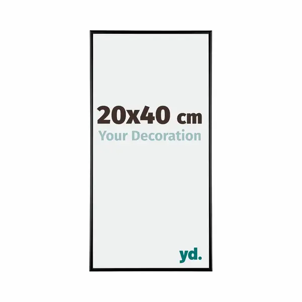 yd. Your Decoration - Fotolijst 20x40 Cm - Aluminium - Zwart Hoogglans - Kent thumbnail