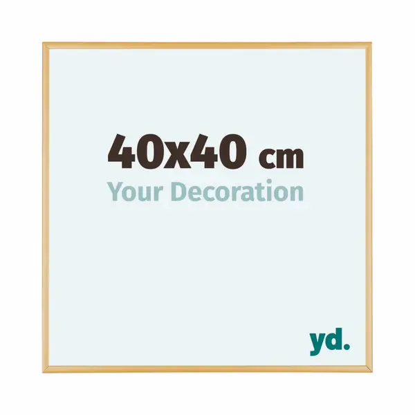 yd. Your Decoration - Fotolijst 40x40 Cm - Aluminium - Goud Vintage - Kent thumbnail