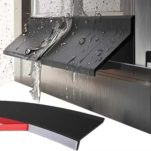 Obosoe Zelfklevende Waterdichte Barrière Voor Buitenramen - Waterdichte Strip Voor Buitenramen, Rubberen Regenwatergoot, 135° Hoekontwerp Voor Efficiënte thumbnail