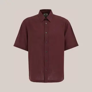 We Fashion Heren Relaxed Fit Overhemd Van Linnenmix