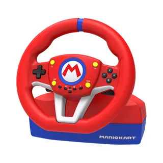 Hori Mario Kart Racing Wheel Pro Zwart, Blauw, Rood, Wit Usb Stuurwiel + pedalen Analoog Nintendo Switch