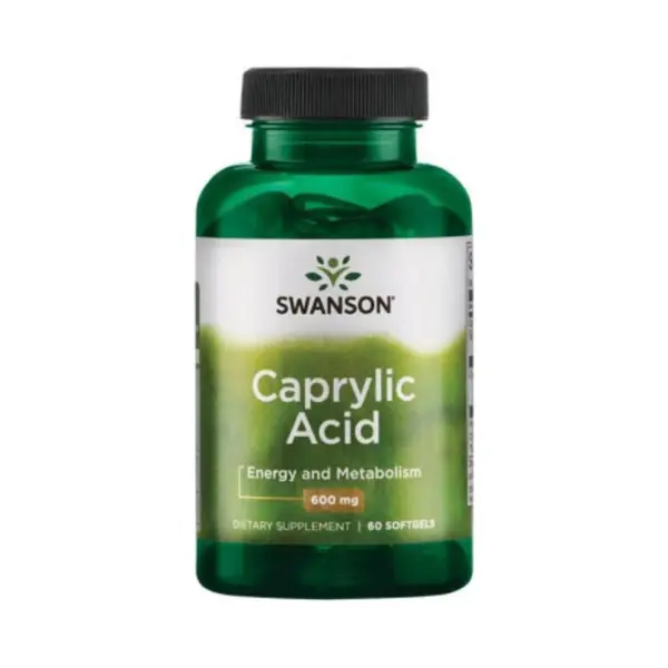 Swanson Caprylic Acid Gut Health 600mg Digestive Support Capsules - 60 Capsules thumbnail