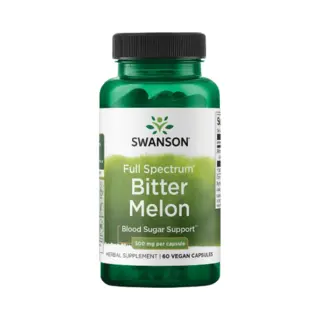 Swanson Full Spectrum Bitter Melon Blood Sugar Support 500mg Capsules - 60 Capsules