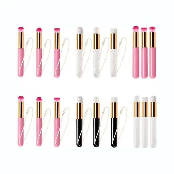 3 Stuks Wimper Reinigingsborstel - Extensions Applicator - Wimperreiniging - Wenkbrauw Verwijderen - Huidverzorging - Makeup Tool - Wenkbrauwborstel - thumbnail
