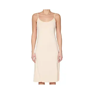 Gaubert Unterkleid Extra Lang - Spaghetti-Träger - Lange Negative - Verstellbare Träger - L - Beige, Beige, L