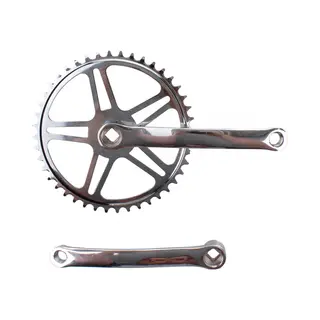Vinty Crankstel 46T - Staal - Chroom - Spieloos - 170mm - Voor Jis Trapas