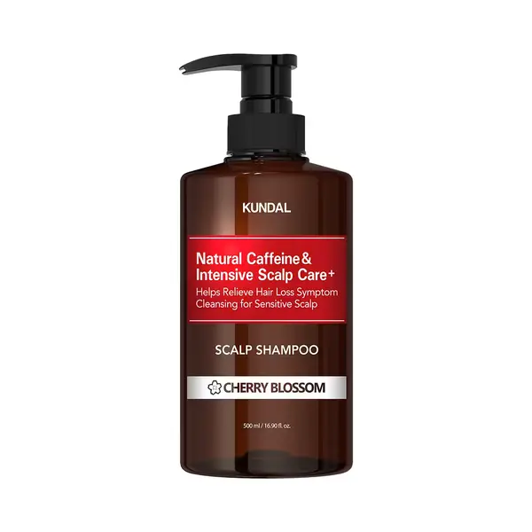 Kundal Caffeine Anti-Hair Loss Shampoo Scalp Care Deep Cleansing(Cherry Blossom) 17fl Oz thumbnail